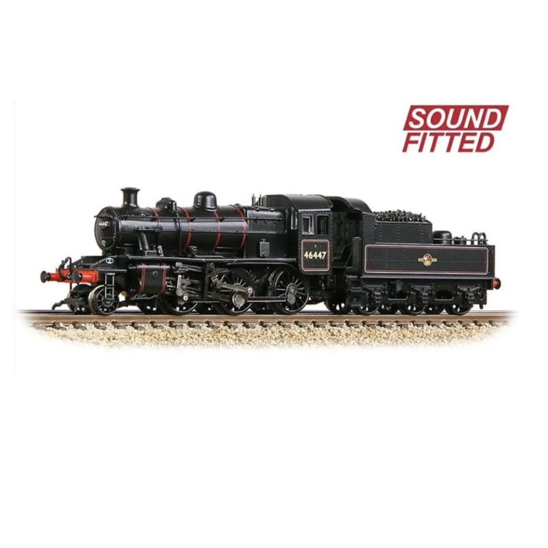 Graham Farish 372-628ASF LMS Ivatt 2MT 46447 BR Lined Black (Late Crest)
