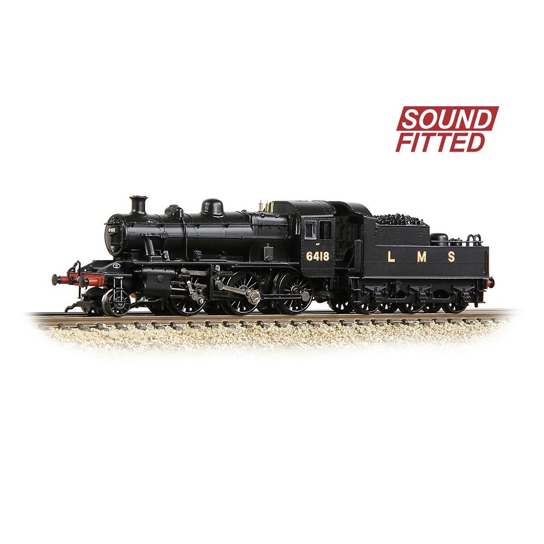 Graham Farish 372-627ASF LMS Ivatt 2MT 6418 LMS Black