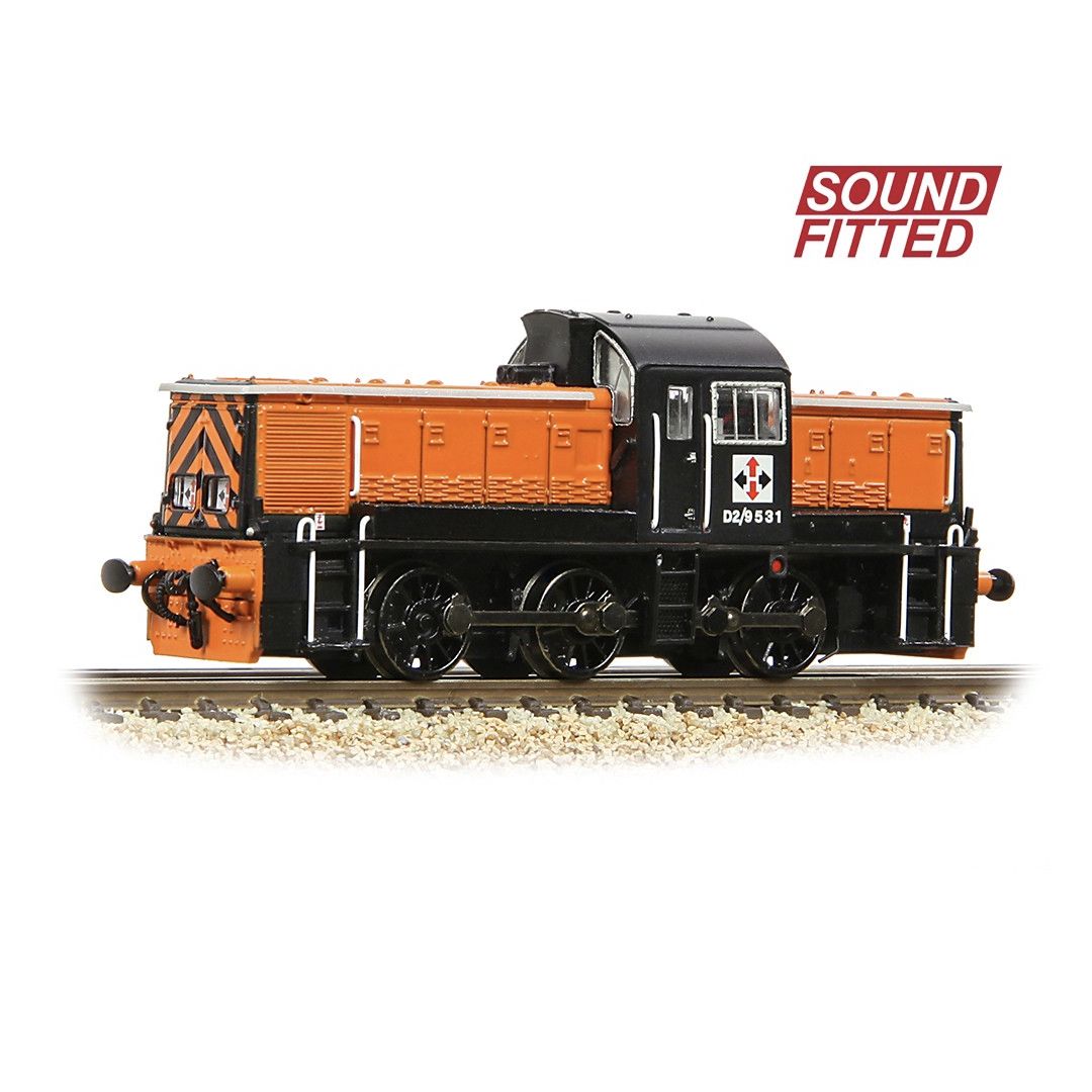 Graham Farish 372-954SF Class 14 D2/9531 NCB British Oak Orange &amp; Black
