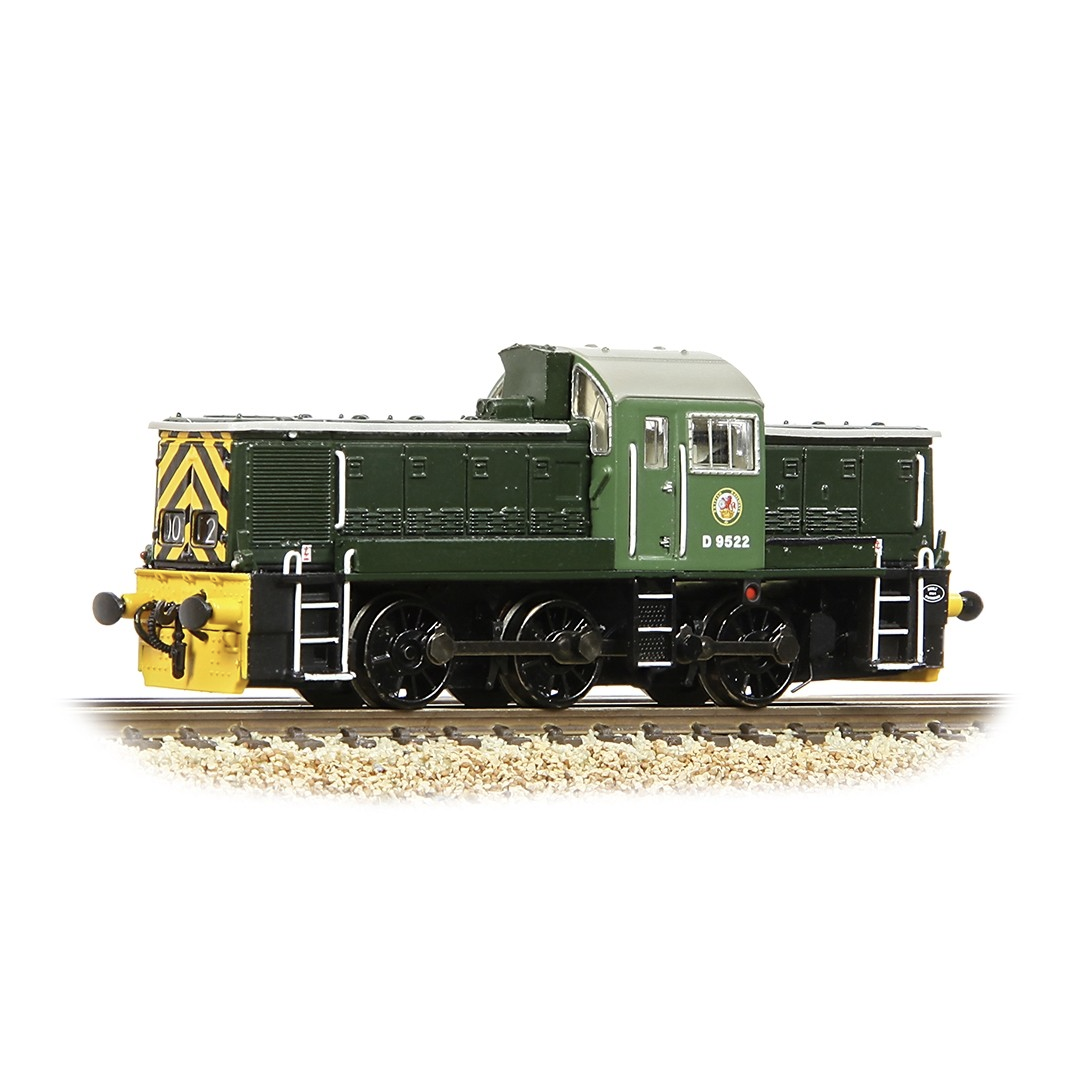 Graham Farish 372-950A Class 14 D9522 BR Green Wasp Stripes BNIB img
