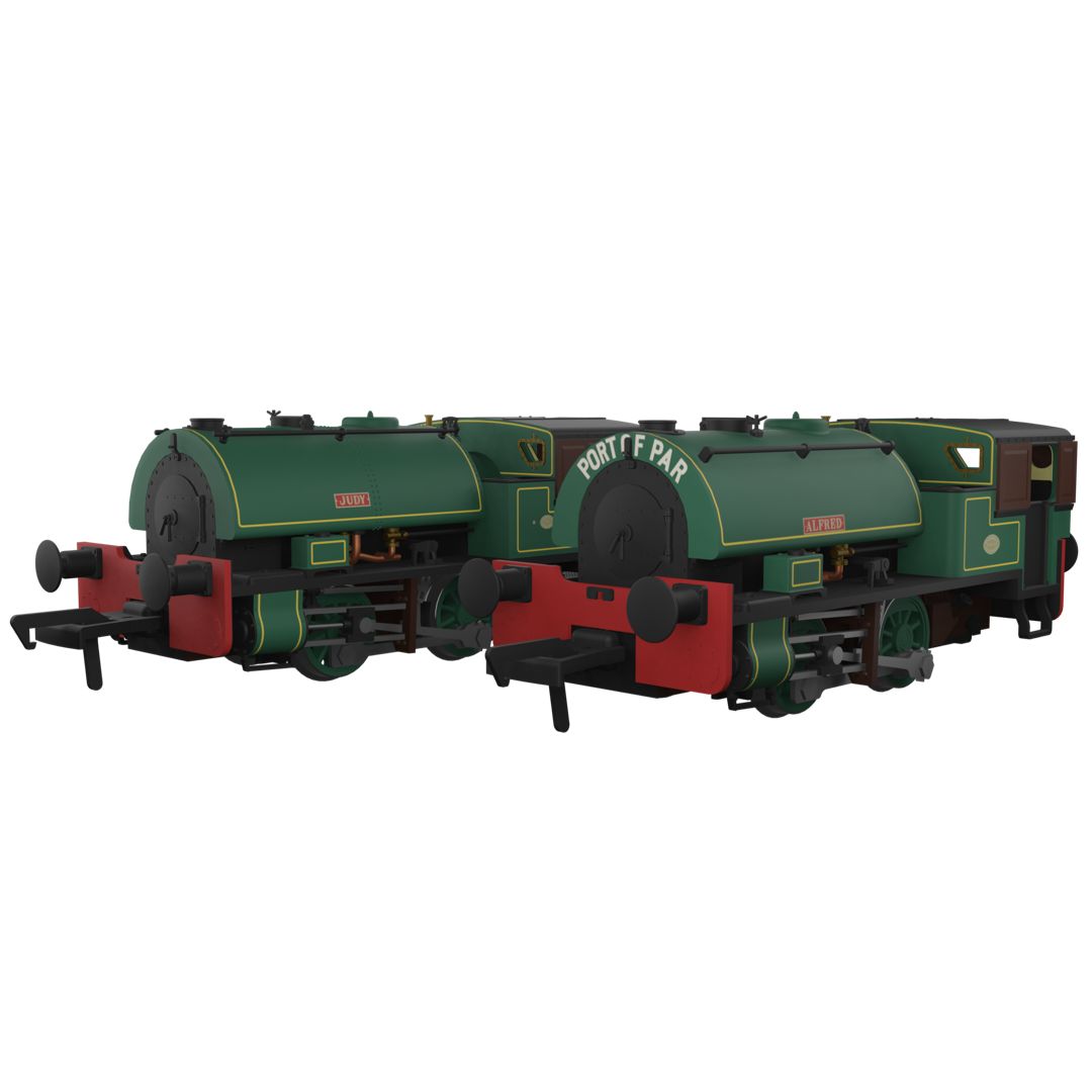 Rapido 968001 Port of Par Bagnalls Twin Pack – Lined Dark Green Rapido 968001 Port of Par Bagnalls Twin Pack – Lined Dark Green