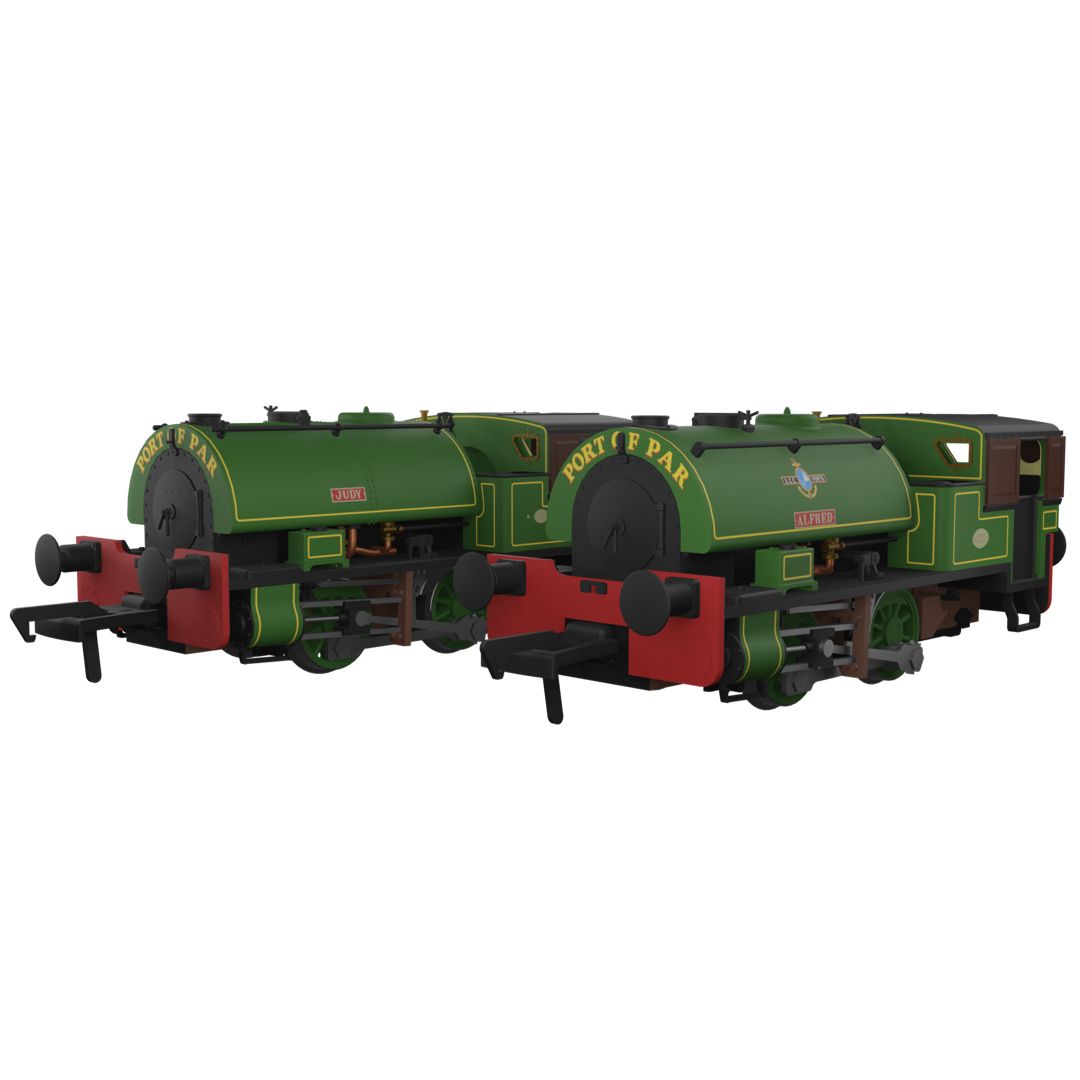Rapido 968002 Port of Par Bagnalls Twin Pack – Lined Light Green (As Preserved) Rapido 968002 Port of Par Bagnalls Twin Pack – Lined Light Green (As Preserved)