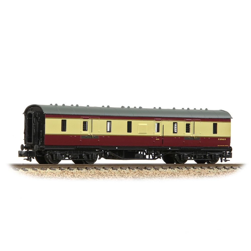 Graham Farish 374-886A LMS Stanier 50ft Full Brake BR Crimson &amp; Cream
