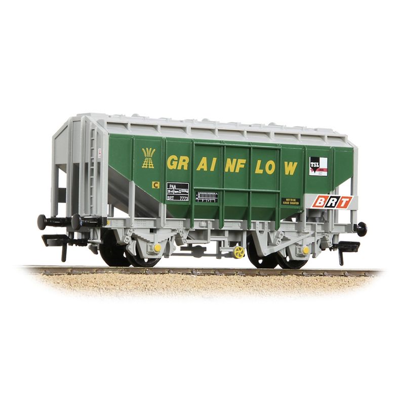 Bachmann 33-132A 35T PAA Bulk Grain Wagon 'Grainflow' Green &amp; Grey