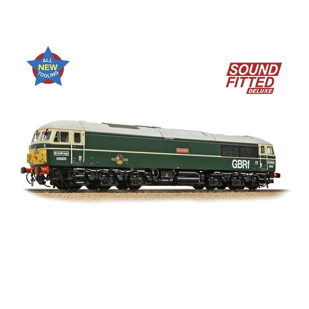 Bachmann 35-780SFX OO Gauge Class 69 GBRf BR Green (Late Crest) &#39;Eastleigh&#39; (Sound Fitted Deluxe)