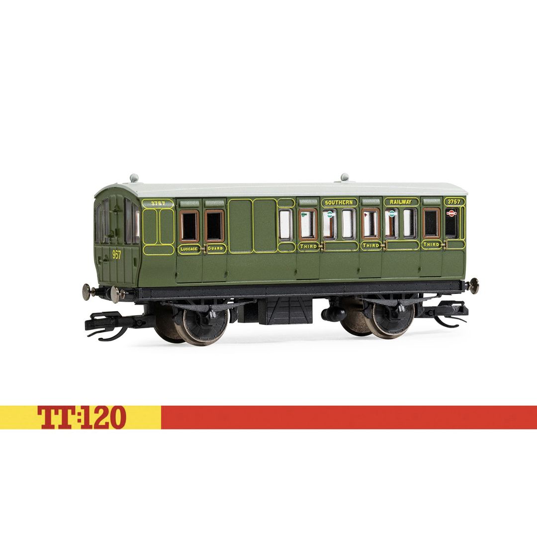 Hornby TT4053 TT120 SR 4 Wheel Third Class Brake Coach