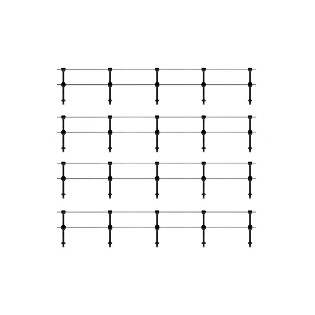 Ratio144 OO Gauge Hand Rail Stanchions, Double Rail