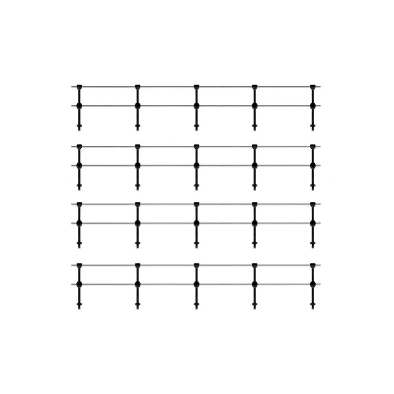 Ratio144 OO Gauge Hand Rail Stanchions, Double Rail