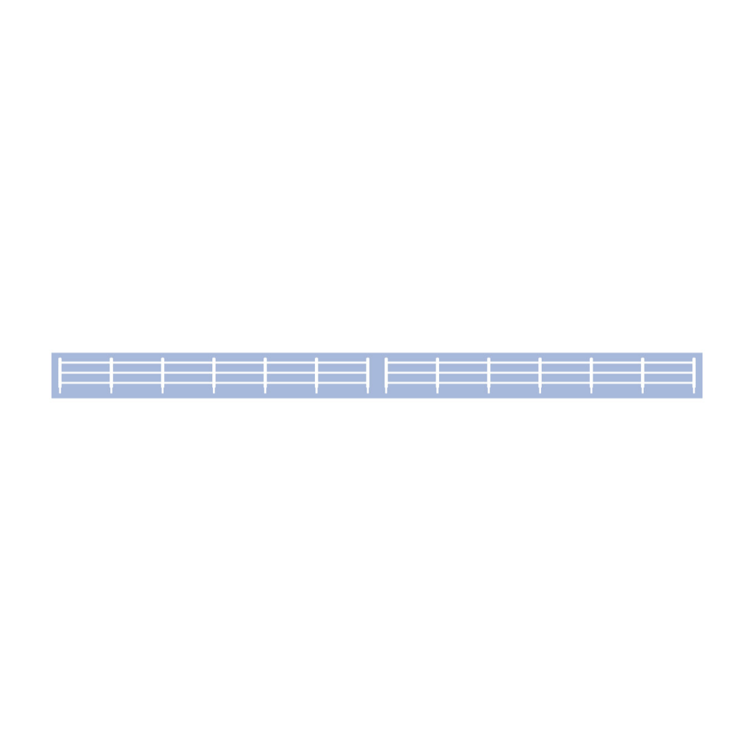 Ratio 216 N Gauge Lineside Fencing (White) 840mm img