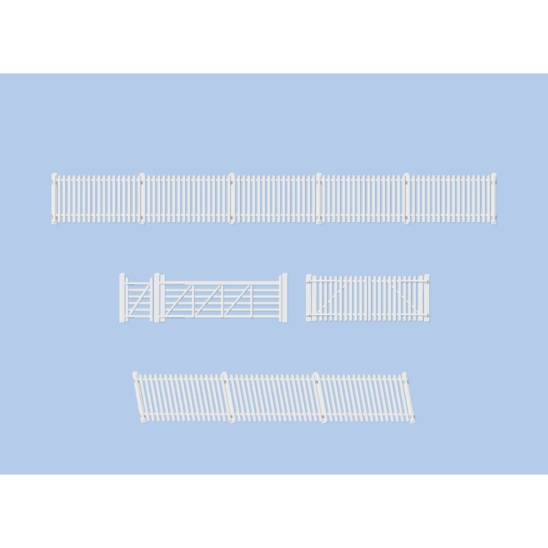 Ratio 420 OO Gauge GWR Station Fencing, White