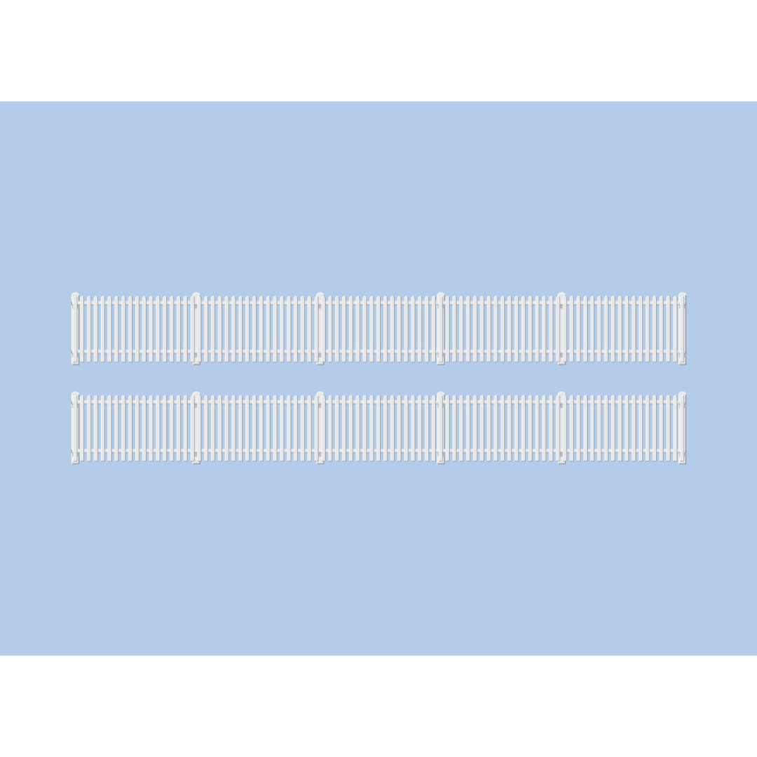 Ratio 421 OO Gauge GWR Station Fencing, White img