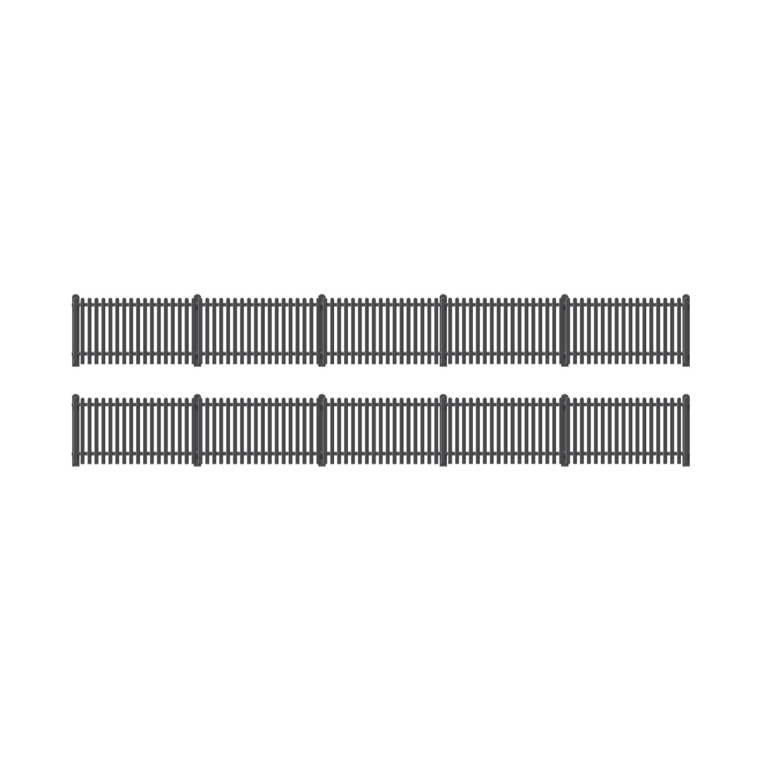 Ratio 422 OO Gauge GWR Station Fencing, Black img
