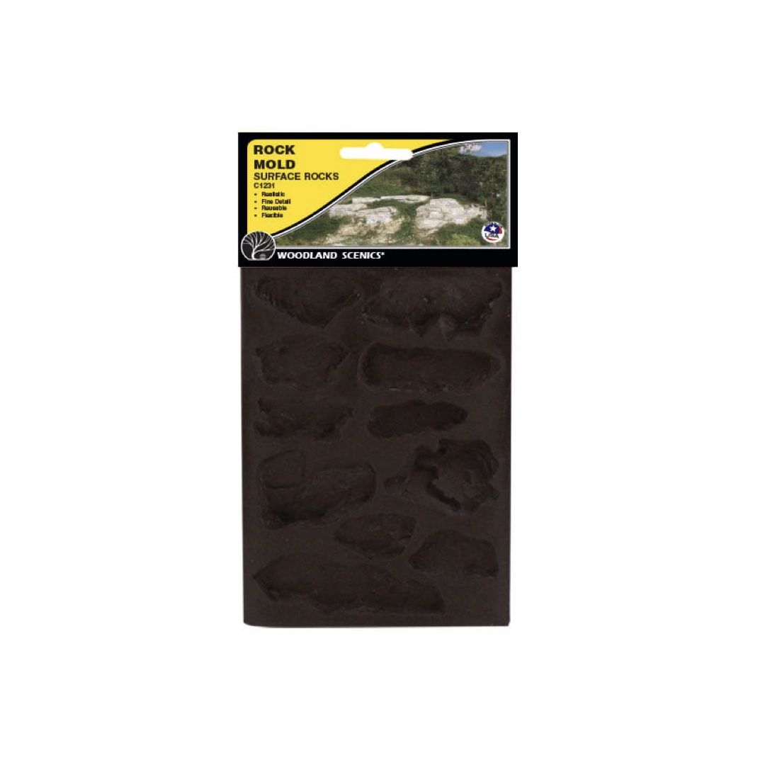 WC1231 Woodland Scenics Surface Rocks Rock Mould (5"x7")