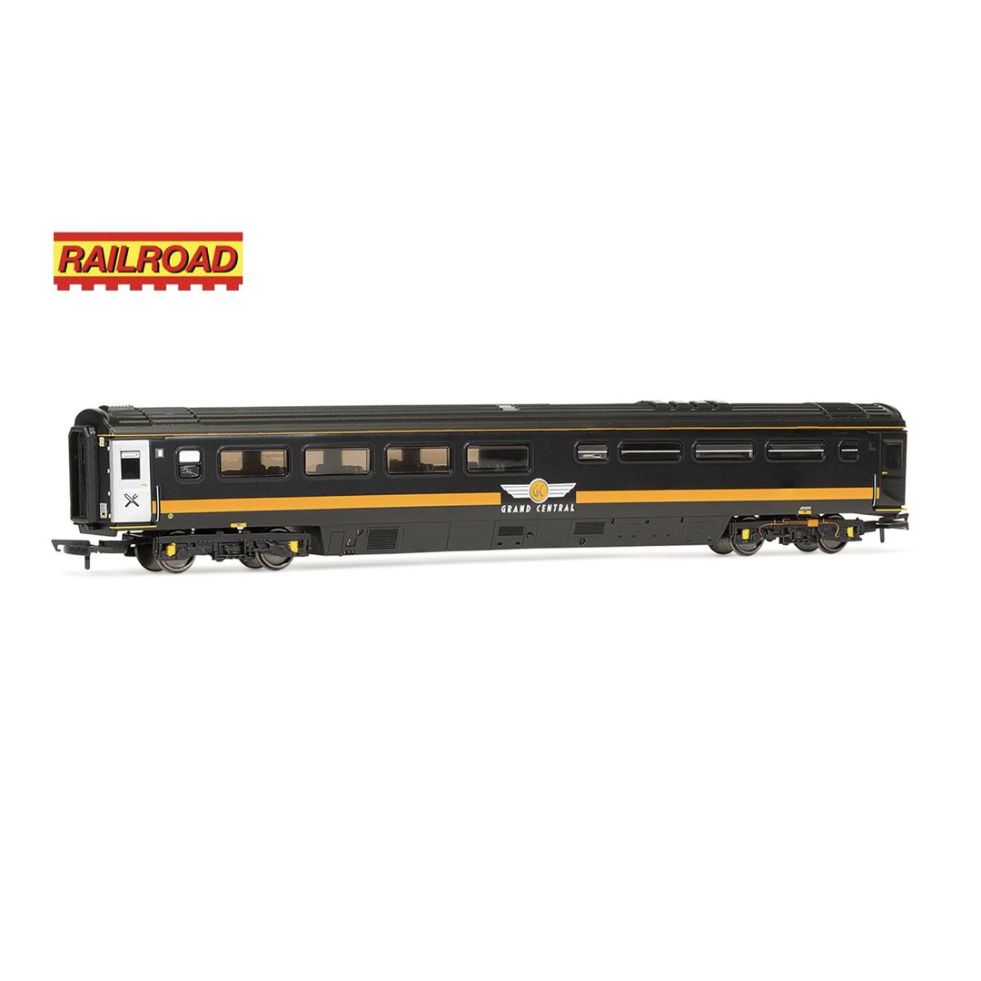 Hornby R40444 OO Gauge RailRoad Grand Central Rail, Mk3 Buffet Coach, 40424
