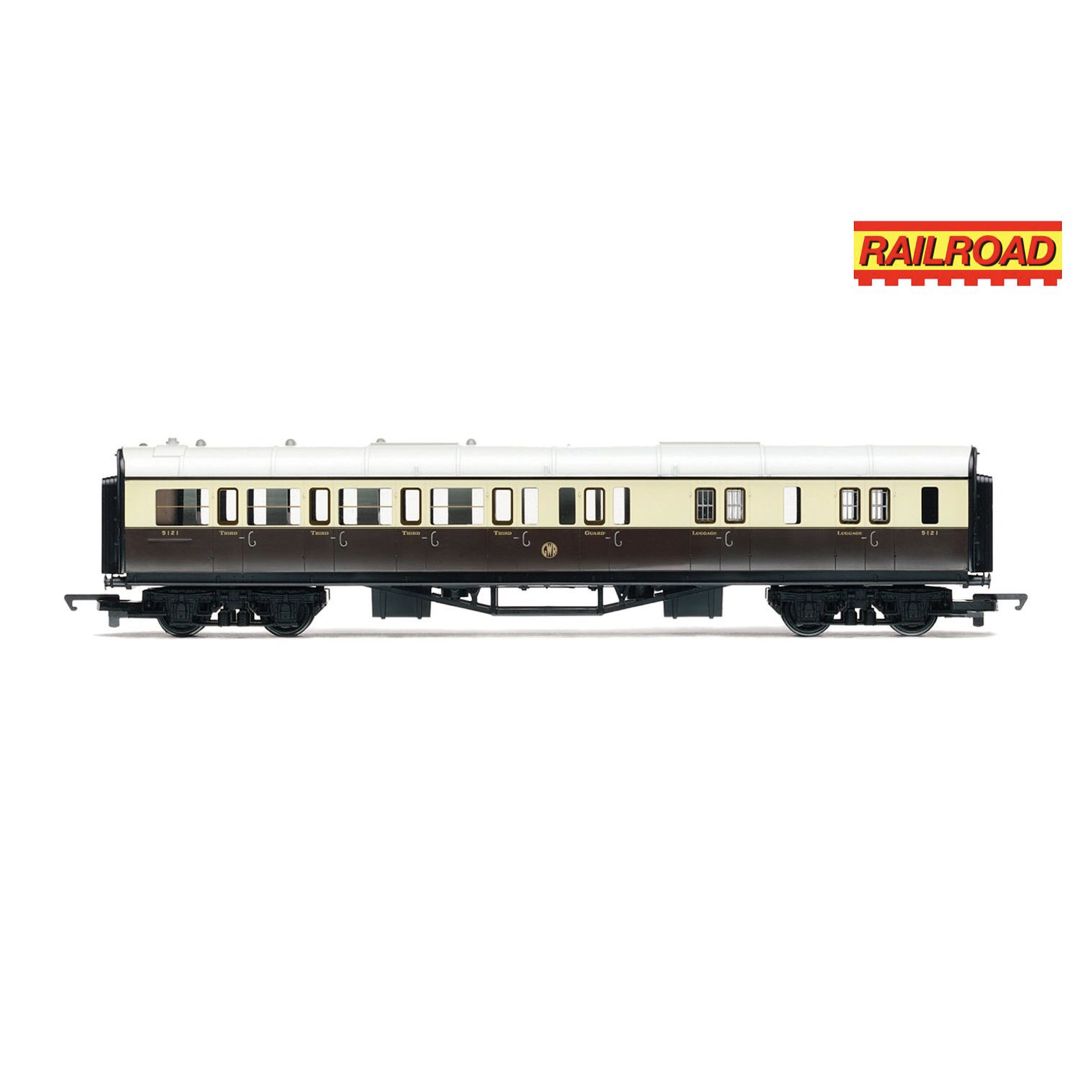 Hornby R4524 OO Gauge RailRoad GWR, Brake Third Coach