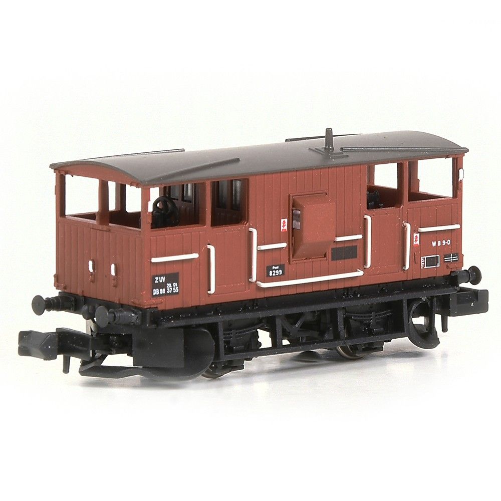 EFE Rail N Gauge E87540 BR 20T 'Shark' Ballast Plough Brake Van BR Bauxite (Departmental)