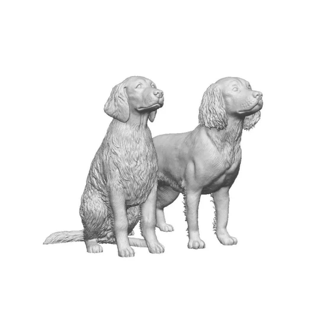 ModelU 31004-148 N Gauge Springer Spaniels (x2)