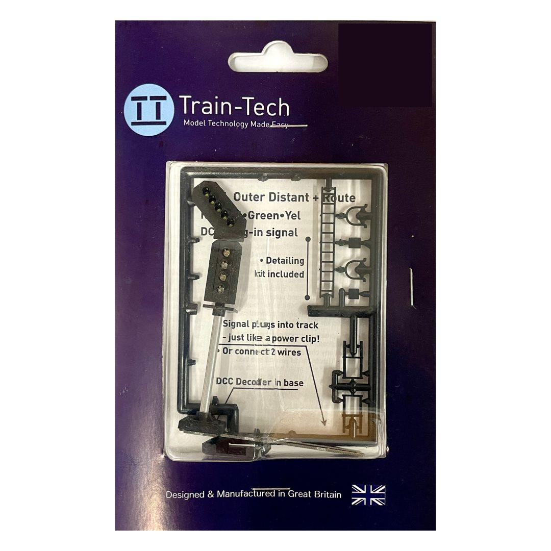 Train Tech DS5L DCC Signal (LH Feather) 4 Aspect Outer Distant