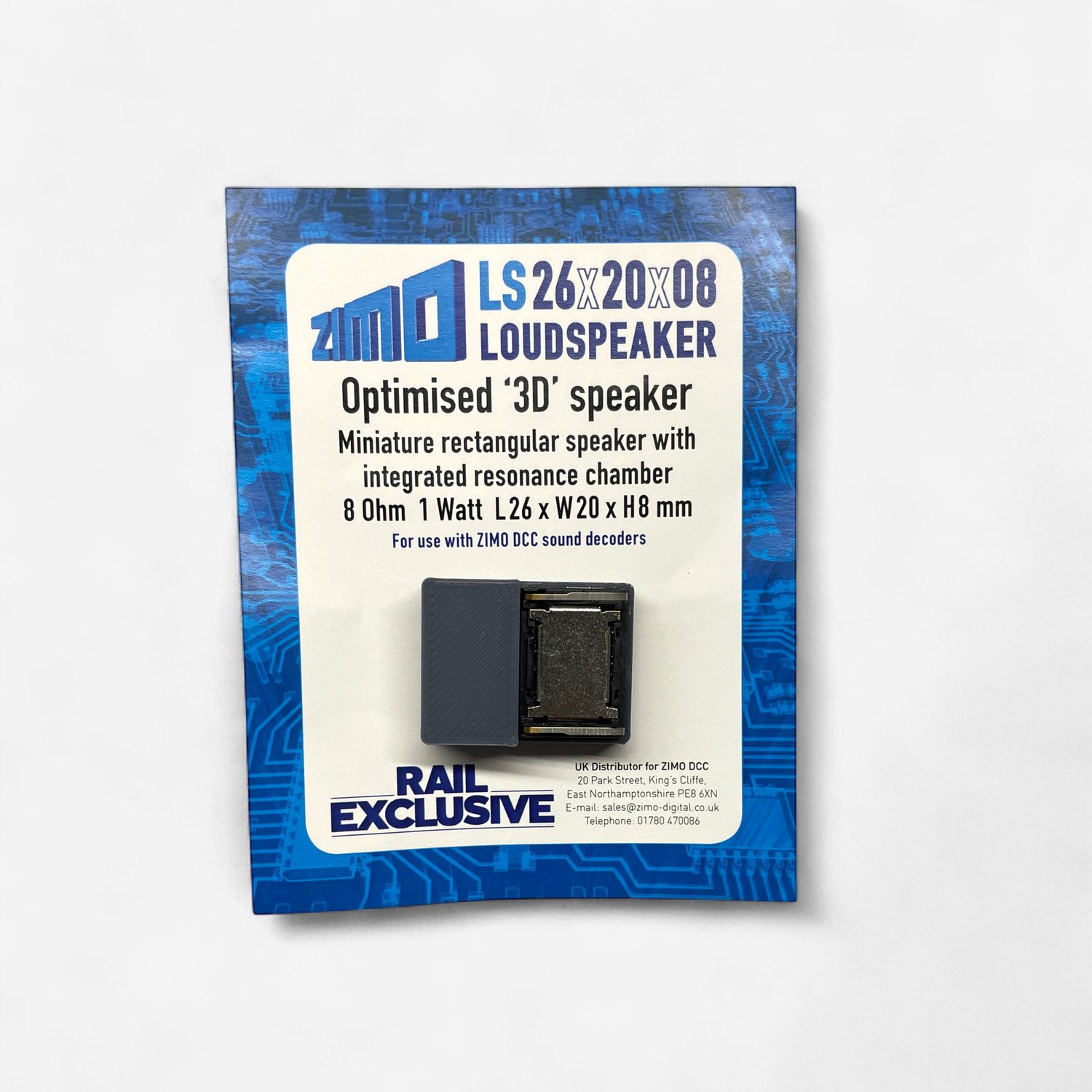 Zimo LS26x20x8mm "Boomer" Speaker