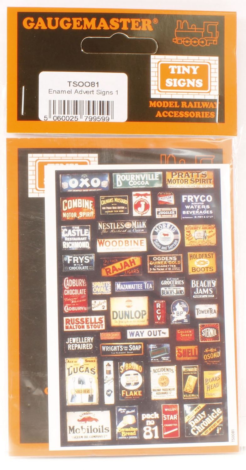 Gaugemaster Tiny Signs TSOO81 Enamel Advert Signs 1
