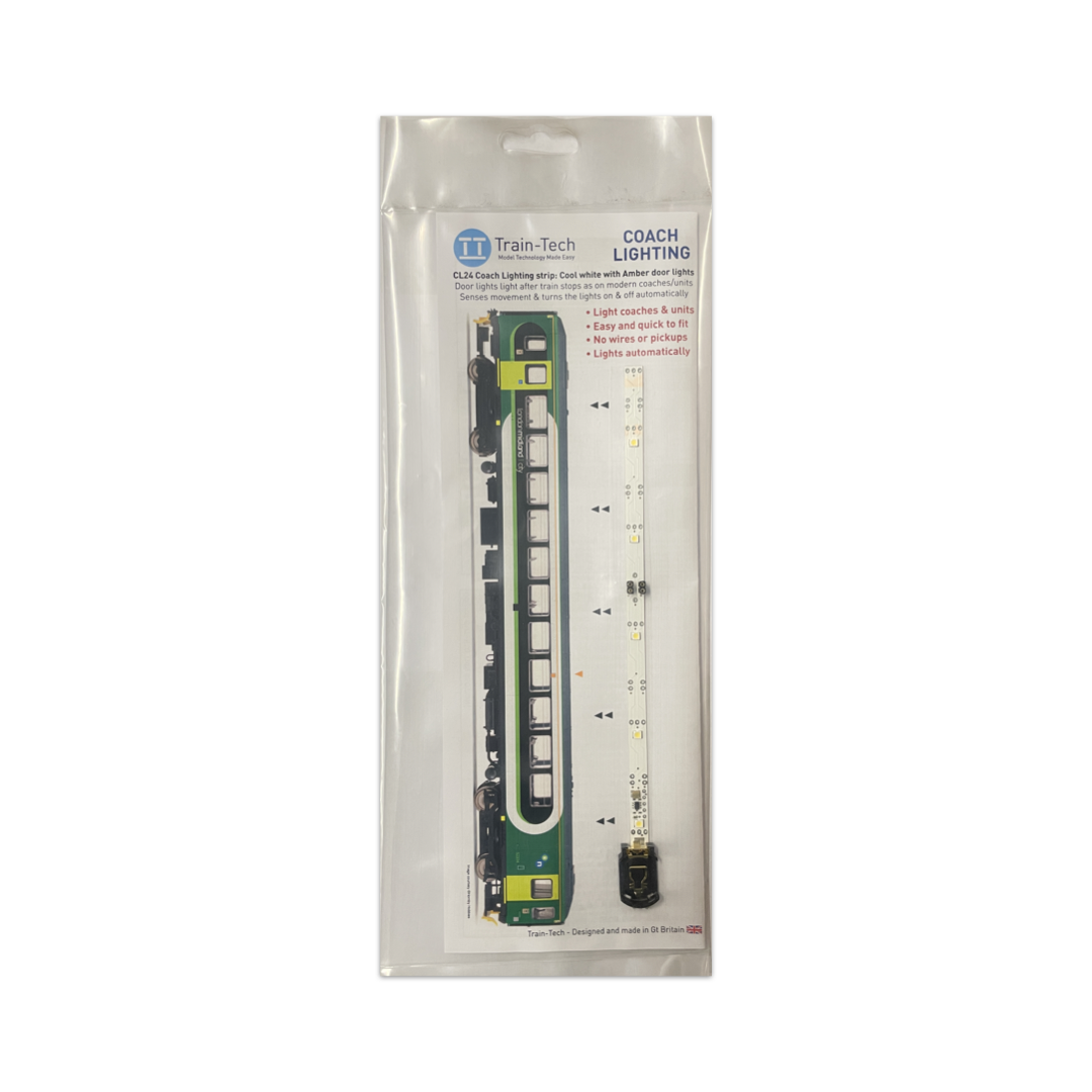 Train Tech CL24 OO Gauge Automatic Coach Lighting - Cool White/ Amber Door Light img
