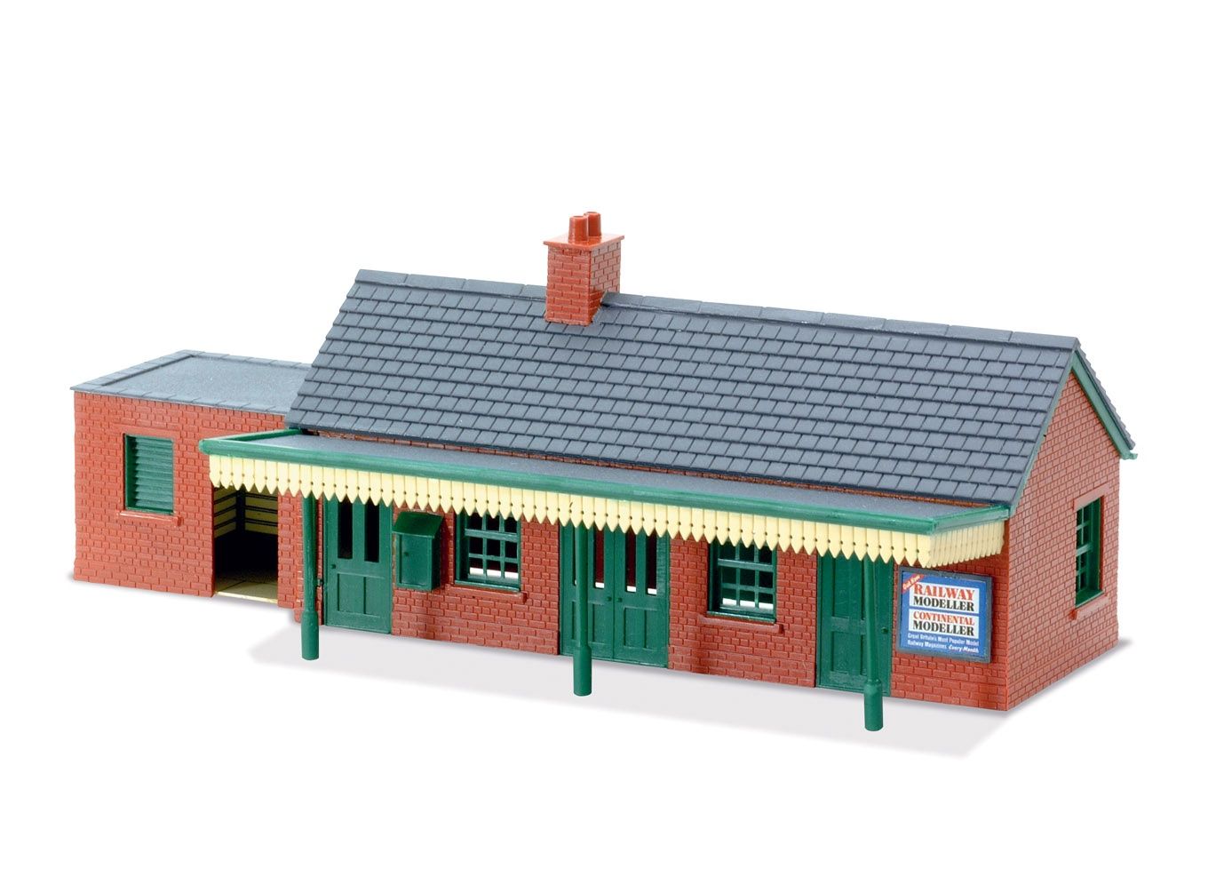 Peco LK-12 OO Gauge Country Station Kit (Red Brick)