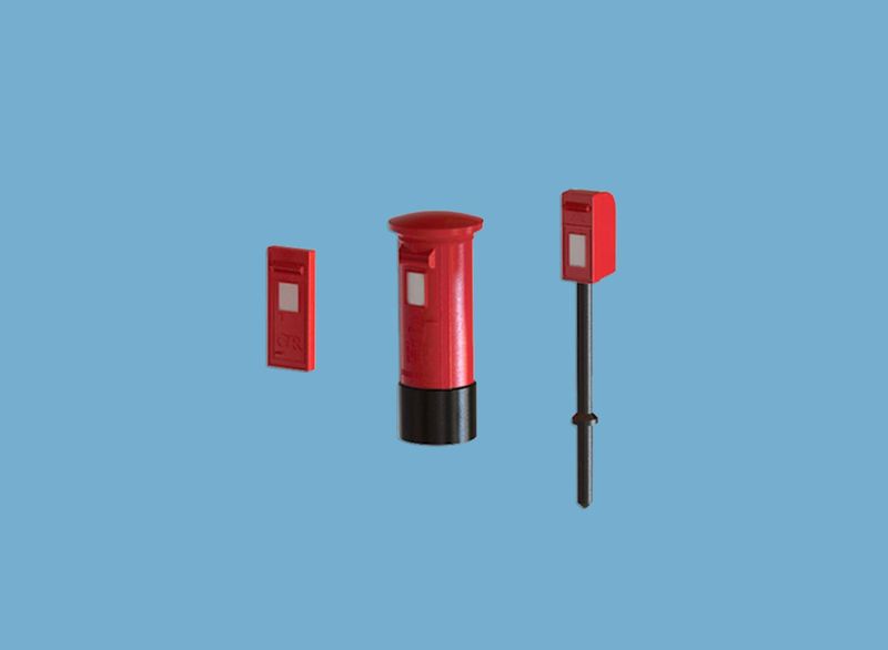 Peco 5191 N Gauge Post Boxes (x9)