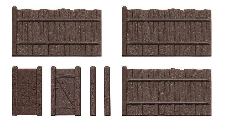 Wills Kits SS41 OO Gauge Feather Edge Fencing (22 x 660mm) Kit