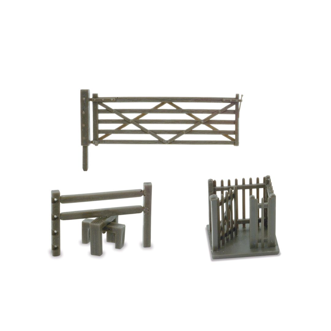 Peco NB-46 N Gauge Field Gate, Stiles and Wicket Gate