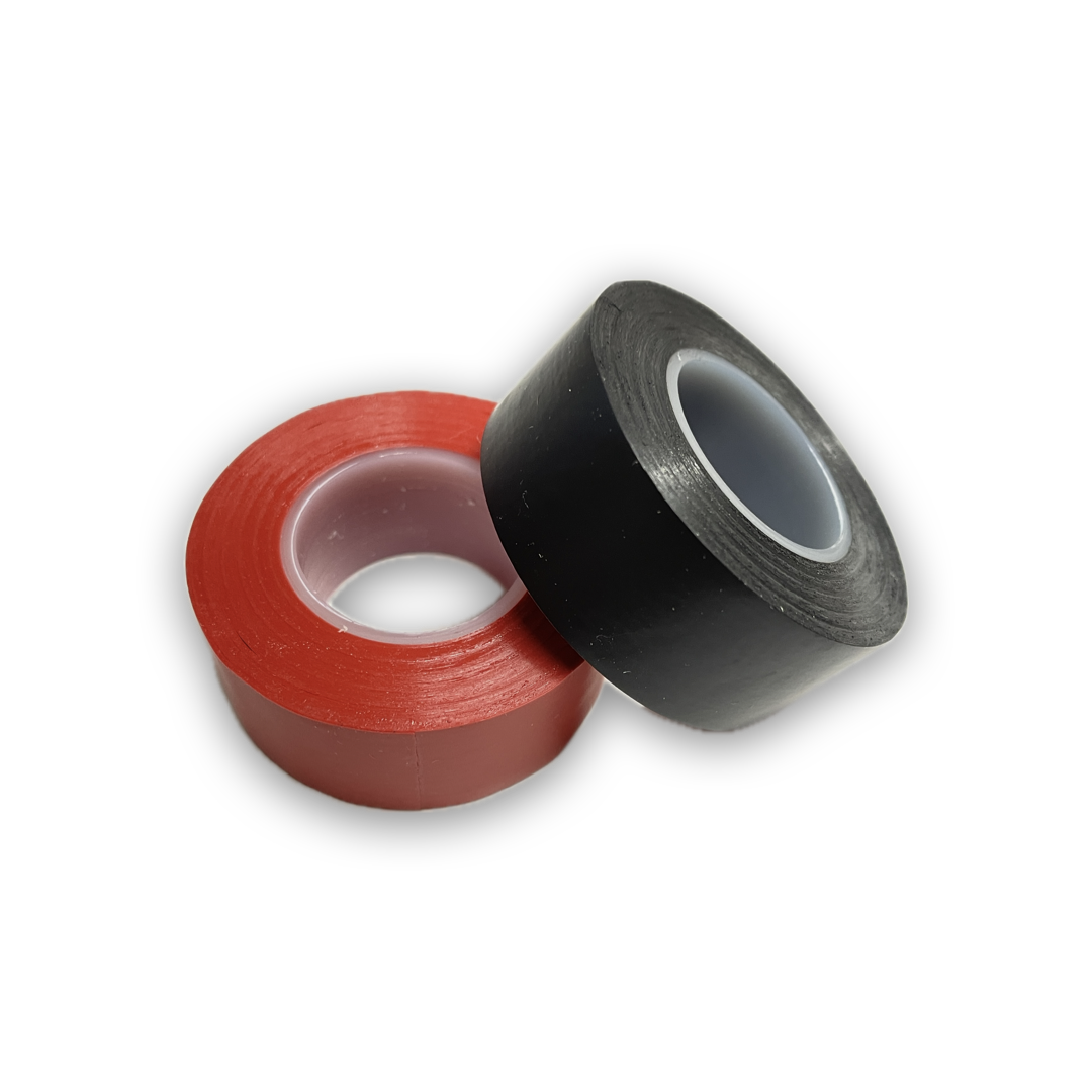Expo A22010 1 x Red and 1 x Black Roll of Insulating Tape 10m Long x 19mm Wide img