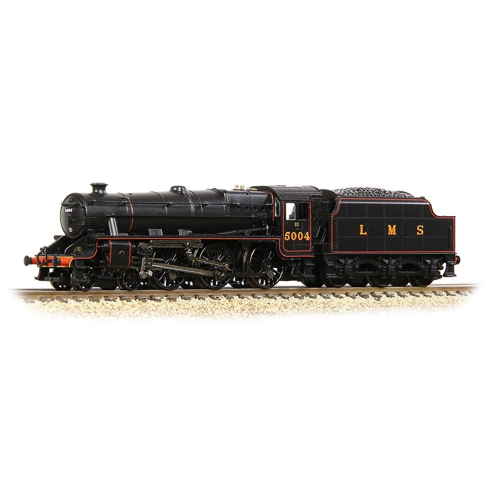 Graham Farish 372-135B LMS 5MT 'Black 5' with Riveted Tender 5004 LMS Lined Black N Gauge Graham Farish 372-135B LMS 5MT 'Black 5' with Riveted Tender 5004 LMS Lined Black N Gauge