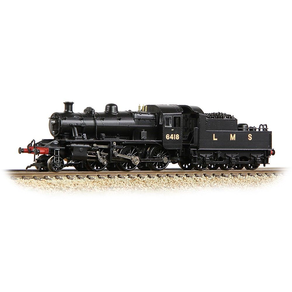 Graham Farish 372-627A LMS Ivatt 2MT 6418 LMS Black N Gauge Graham Farish 372-627A LMS Ivatt 2MT 6418 LMS Black N Gauge