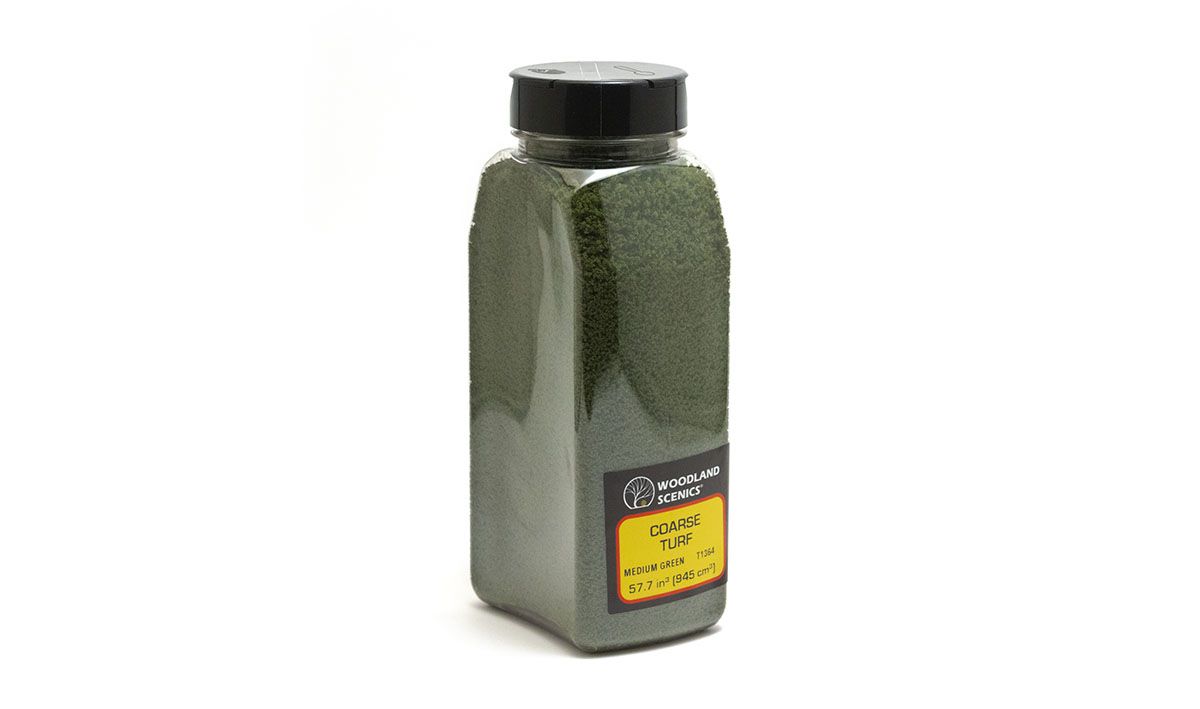 T1364 Woodland Scenics Coarse Turf - Medium Green