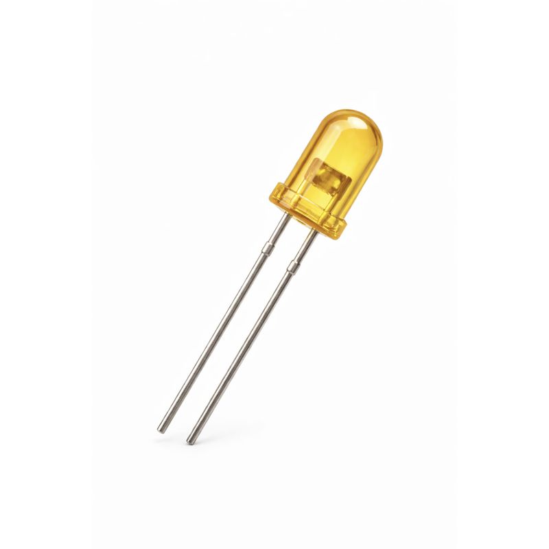 Expo A25217 5mm 12 Volt Flashing Yellow LED (5 Pack)