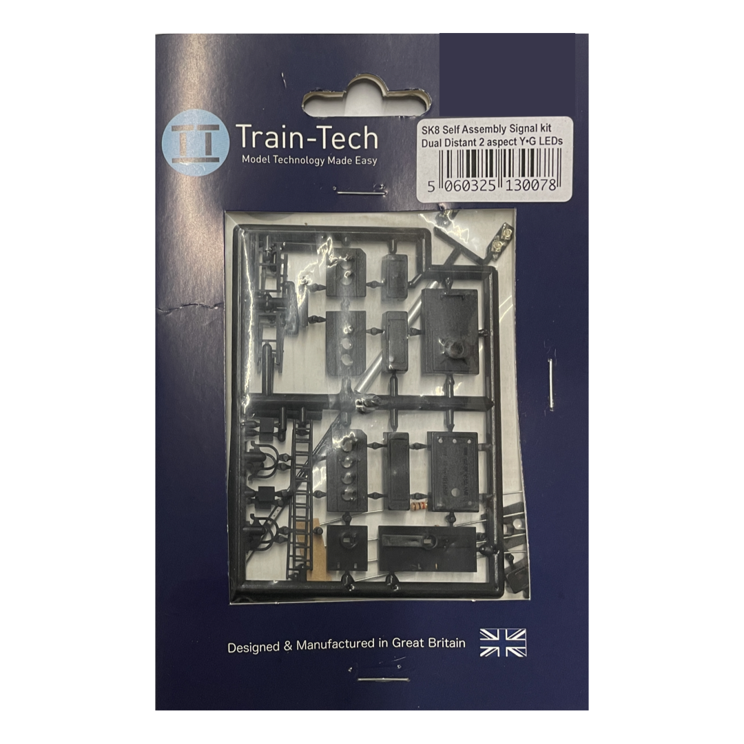 Train Tech SK8 Signal Kit Dual Head Distant with Yellow & Green LEDs img