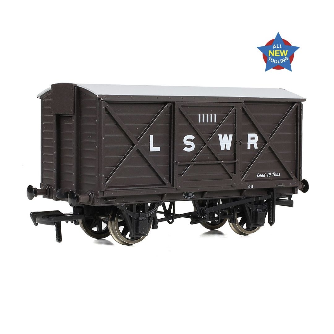 EFE Rail E87051 LSWR 10T Ventilated Van LSWR Brown