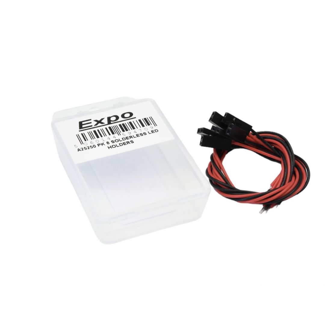 Expo A25250 Pack of 6 Solderless LED Holders