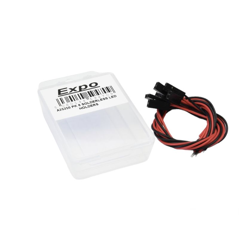 Expo A25250 Pack of 6 Solderless LED Holders