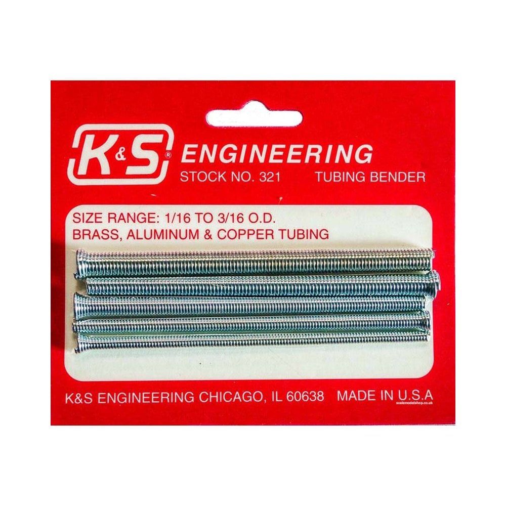 K &amp; S Metals Tube Bending Set 1/16" To 3/16" OD