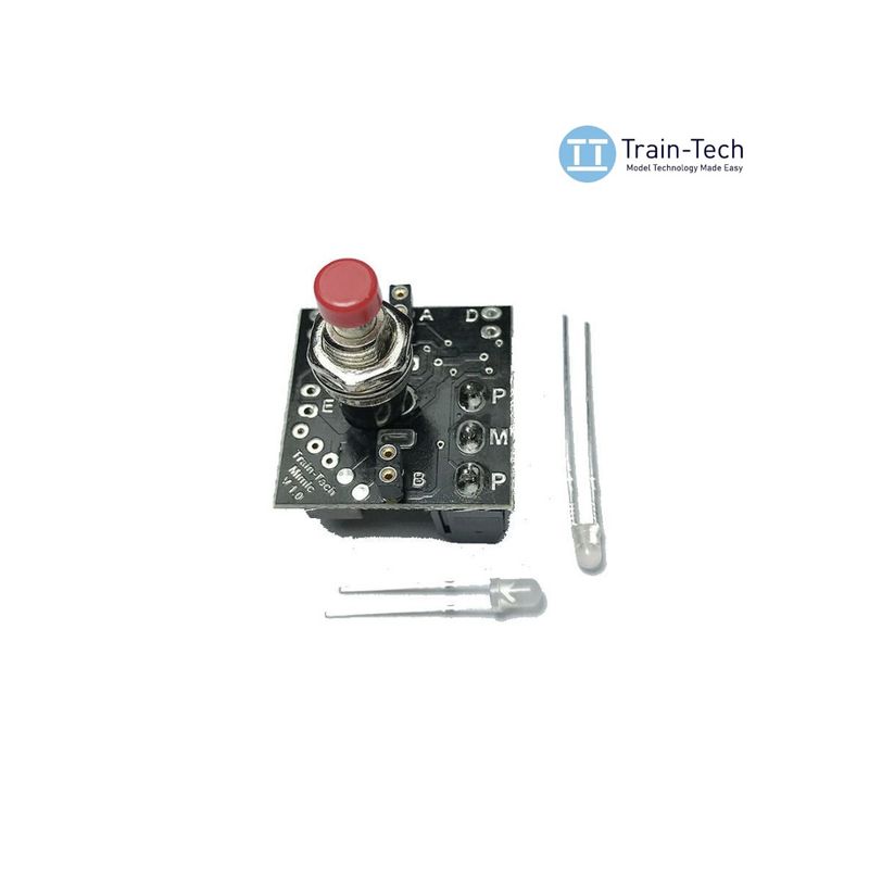 Train Tech MS2 Mimic with Push Button &amp; Plug in LEDs