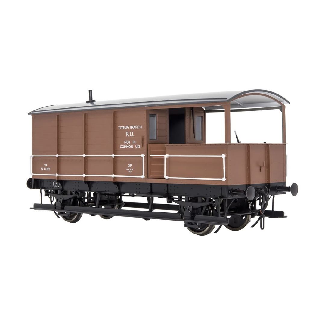 Dapol 7F-300-009 O Gauge Toad 20t Brake Van (Diagram AA21) GWR Bauxite W17390