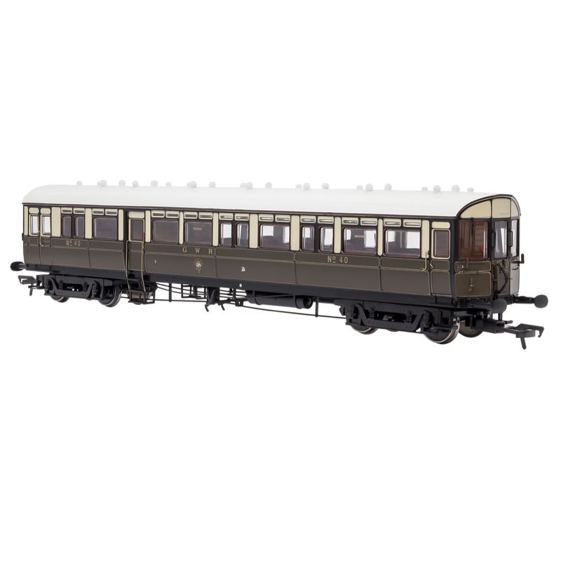Dapol 4P-004-002 OO Gauge GWR Autocoach 40 GWR Lined Chocolate/Cream