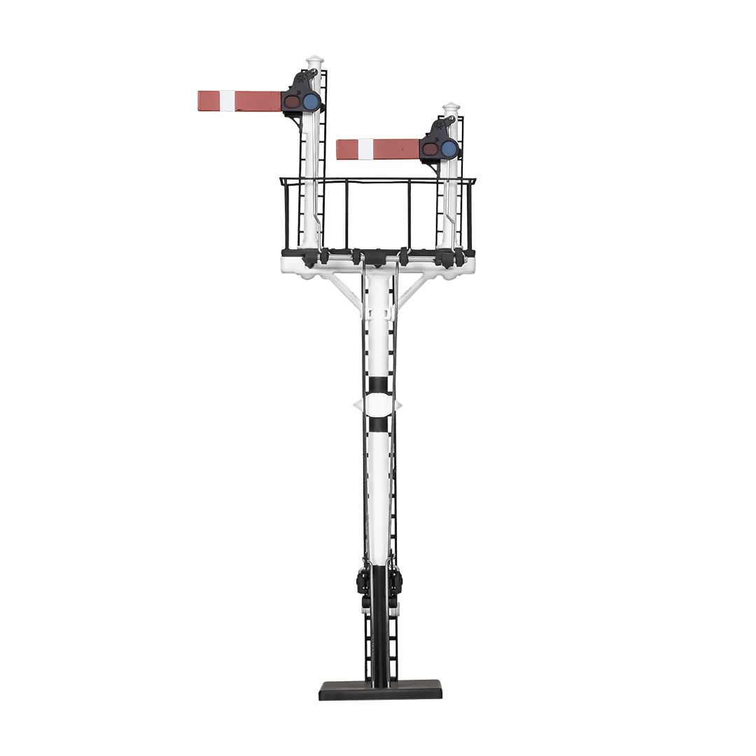 Dapol 4L-002-003 OO Gauge LMS Junction Signal 2 Arms Short RH Post