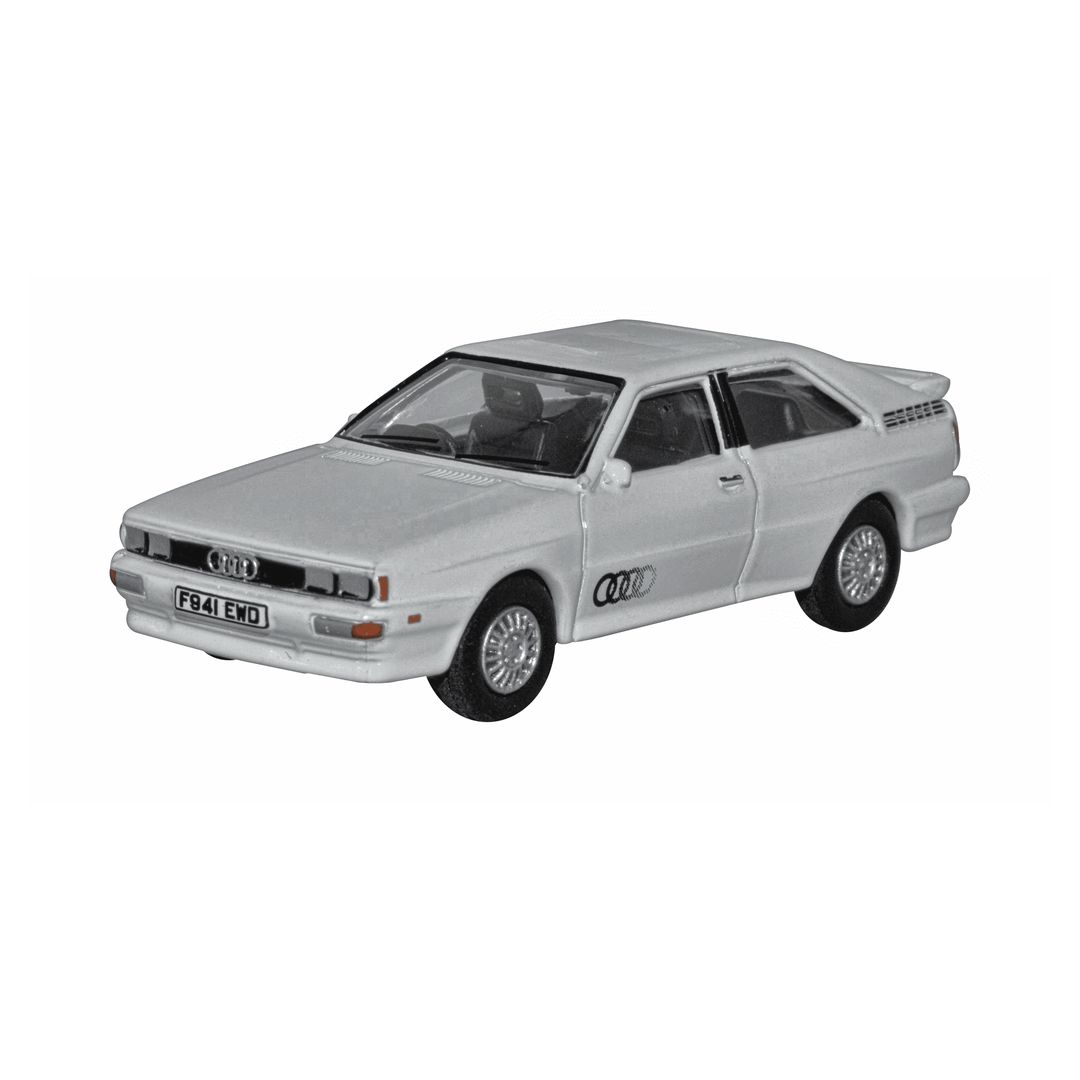 Oxford Diecast 76AQ002 OO Gauge Audi Quattro Alpine White