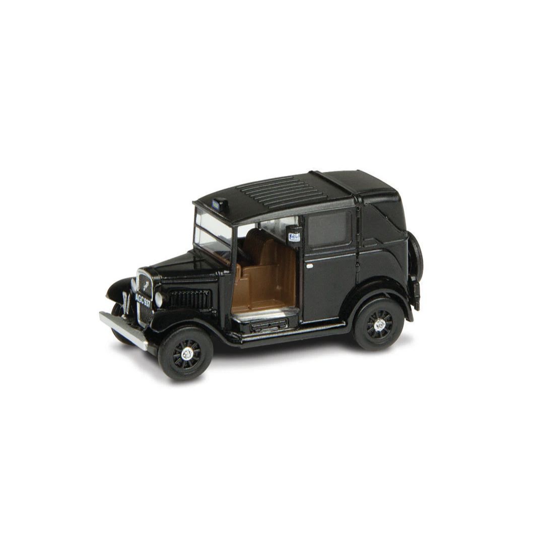 Oxford Diecast 120AT001 TT Gauge Austin Low Loader Taxi Black