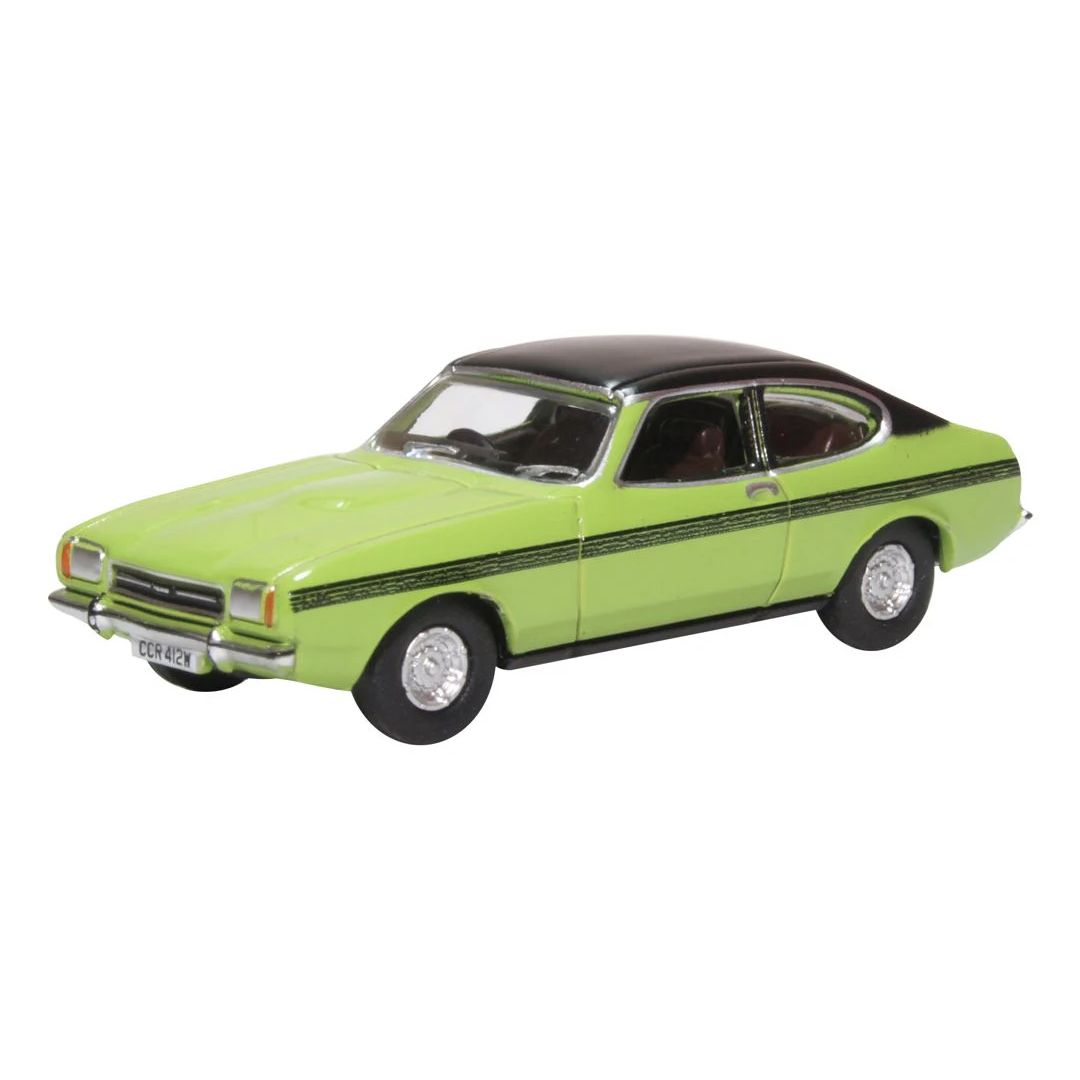 Oxford Diecast 76CPR001 OO Gauge  Ford Capri MK 2 Lime Green Only Fools &amp; Horses