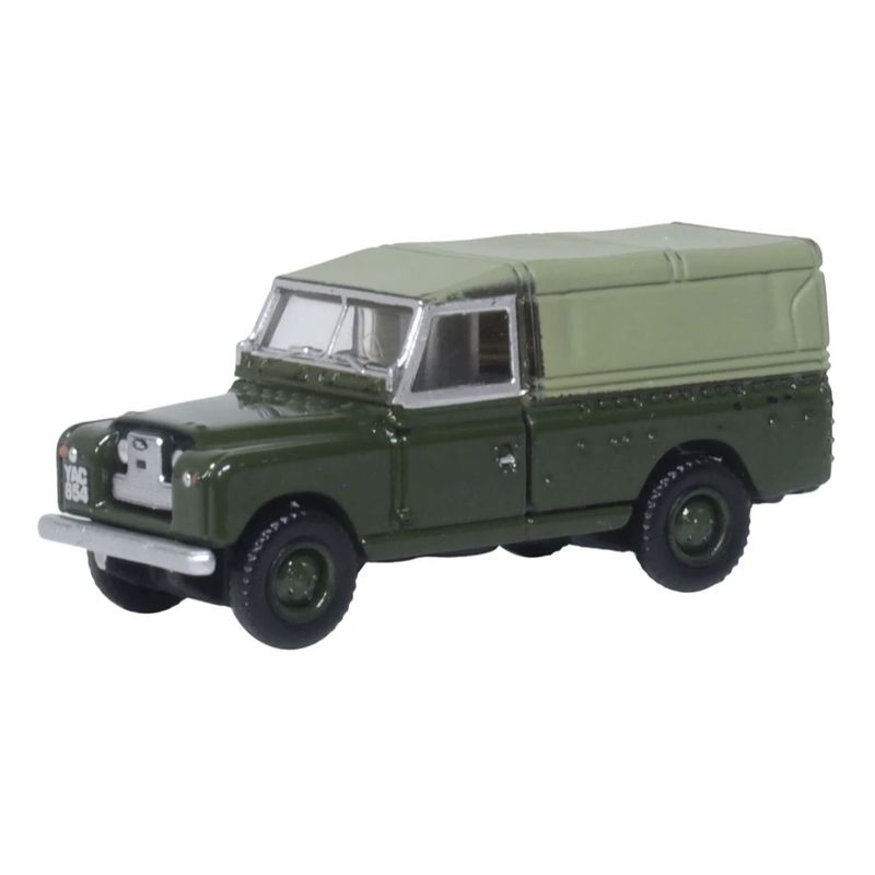 Oxford Diecast 120LAN2011 TT Gauge Land Rover Series II LWB Canvas Bronze Green