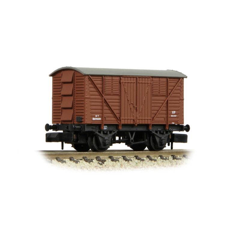 Graham Farish 373-741B N Gauge BR 10T Meat Van BR Bauxite (Early)