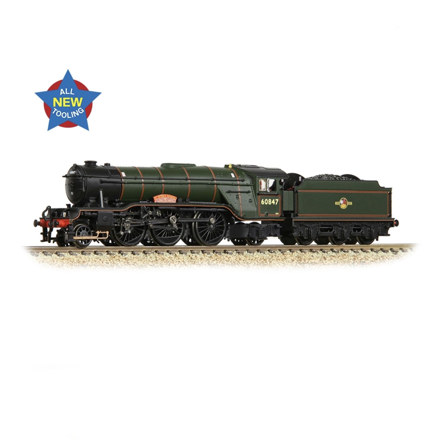 Graham Farish 372-614 N Gauge LNER V2 'St Peter's School' BR Lined Green (Late Crest)