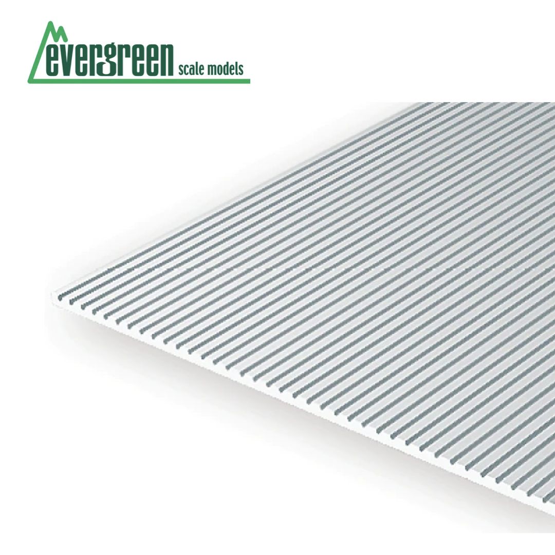 Evergreen Scale Models Styrene Textured Sheets (Full Range), Please Select Profile: Freight Wagon Siding, Select Profile Size: 2020 0.5mm Thick 0.5mm Groove N Scale